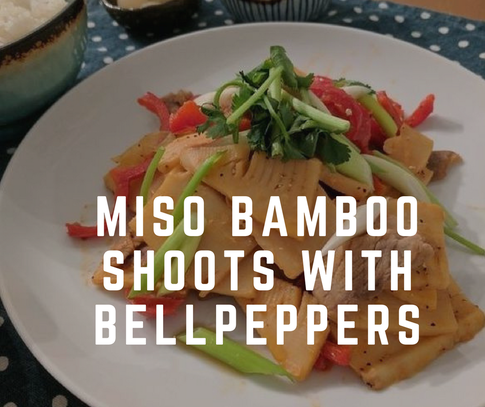 Miso Bamboo Shoots with Bell Peppers Stir-Fry